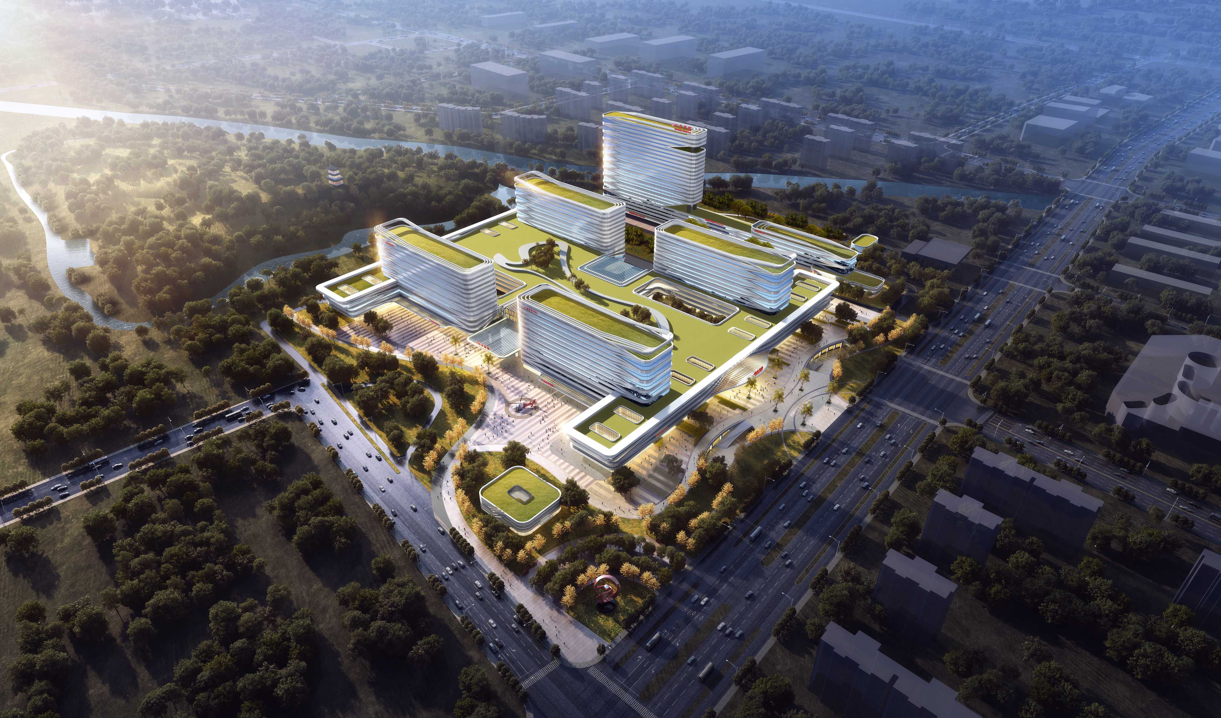 西安市红会医院高铁新城院区_中国建筑标准设计研究院
